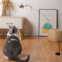 Interactive Feather Cat Teaser Stick - Endless Fun for Your Feline Friend - £28.59 GBP+