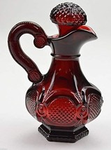 Avon Cape Cod Ruby Red Pattern Cruet 6&quot; Tall - £8.31 GBP