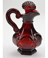 Avon Cape Cod Ruby Red Pattern Cruet 6&quot; Tall - $10.40