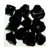Recycled Chunky Glass, Black - Medium - 0.5-1 in. - 3 lbs - $606.69 MXN
