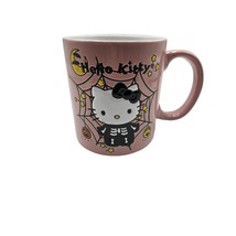 Hello Kitty Sanrio Halloween Large Coffee Mug 18 oz New Pink Black Spider Web - £14.80 GBP