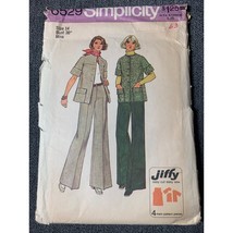 Simplicity Misses Coat and Pants Sewing Pattern sz 14 6529 - uncut - $14.84