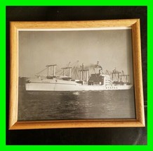 Vintage Photo SS Steam Ship California 8&quot; x 10&quot; Framed Joe D. Williamson  - £31.60 GBP