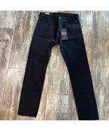Levis Premium 501 ST Black 100% Cotton Button Fly Denim Jeans 32x32 - $88.50 CAD