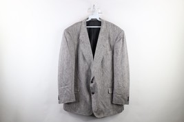 Vtg 90s Streetwear Mens 50 Long Rainbow Herringbone Silk 2 Button Suit J... - £54.45 GBP