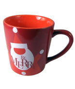 Christmas Coffee Mug from Bath &amp; Body Works Be Merry Large Red Santa Hol... - £7.80 GBP