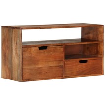 TV Cabinet 80x30x42 cm Solid Acacia Wood - £112.01 GBP
