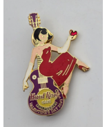 Hard Rock Cafe Guangzhou Valentine&#39;s Day 2001 Red Dress Girl HRC Lapel H... - $14.99