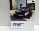2018 BMW 4 Series Gran Coupe Owners Manual [Paperback] Auto Manuals - $122.49