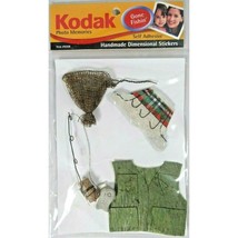 Kodak Gone Fishin&#39; Handmade Dimensional Stickers Fishing Net Vest Hat Sc... - £7.67 GBP