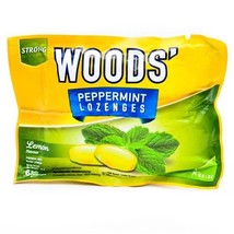 Woods Peppermint Lozenges Strong - Lemon, 4 Sachets (@ 6 Lozenges) - $18.49