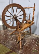 Antique Saxony Style Spinning Wheel - $322.00