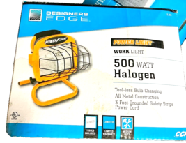 Designers Edge  500 watts Halogen  Portable Work Light - $11.65