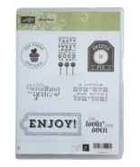 STAMPIN UP Stamp Set - NUM NUM - Enjoy, Sweetie Pie, A Little Lovin from... - $6.90