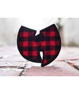 Flannel Red and Black Pattern, Wu Tang, 90s Hip Hop Rap Patch - £9.43 GBP