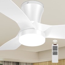 Low Profile Ceiling Fan With Light, Quiet Ceiling Fans With Lights And Remote, - £40.11 GBP