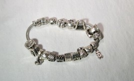 Sterling Silver Pandora Heavy Charm Bracelet K1168 - $292.05