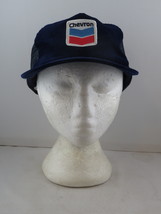 Vintage Patched Corduroy Trucker Hat - Chevron Gas Stations - Adult Snapback - £38.71 GBP