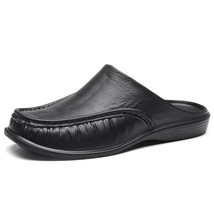 Men&#39;s Slippers Slip on Flats Shoes Walking Shoes Men Half Slipper Comfortable So - £14.83 GBP