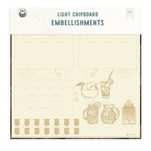 Fresh Lemonade Light Chipboard 3D Base 12&quot;X12&quot;-Lemonade Cart P13LEM49 - $12.59