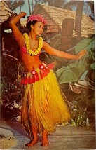 Tahitian Dancer, Don the Beachcomber, vintage post card 1968 - £12.74 GBP