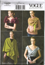 Vogue Accessories V9291 Kathryn Breene - Wrap, Scarf, Shrug Pattern - £17.87 GBP