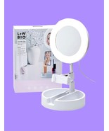 L + W BIO White Gleam Pro Selfie LED Mirror Ring Light NIB - £35.02 GBP