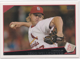 Todd Wellmeyer Cardinals Pitcher 2009 Topps Card # 266 Near / Mint - $1.68