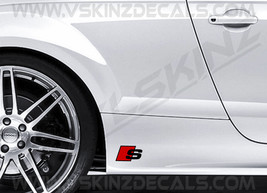 Audi S Logo Premium Cast Skirt Decals Kit Stickers TT S-line Quattro FSI... - £10.22 GBP