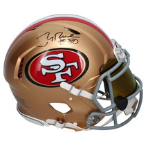 Jerry Rice Autographed 49ers Authentic Speed Helmet w/ Visor &amp; Bumpers Fanatics - £560.33 GBP