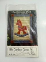 ROCKY HORSE, Gingham Goose Baby Quilt Pattern. Machine Appliquéd, 42”x 58”. - $3.46