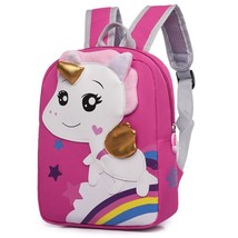 Rainbow Unicorn Backpack for Children Kids Cartoon Bookbag Kindergarten Kawaii S - £18.50 GBP