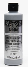 FolkArt Multi-Surface Metallic Acrylic Paint, 4695CA Silver Sterling, 8 Fl. Oz. - £8.73 GBP