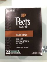 PEET&#39;S COFFEE MAJOR DICKASON&#39;S BLEND DARK ROAST KCUPS 22CT (EXPIRED 11-2... - €5,14 EUR