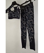 Vie Active Womens Yoga Bra Legging Set Black XS - $101.87 CAD