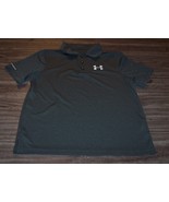 Under Armour Polo Dress Shirt T-Shirt Gray YOUTH MEDIUM - $20.31 CAD
