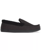 Isotoner Men's Brushed Knit Moccasin Slippers  Fleece Lining Black-Mediu... - $21.99