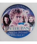 Vintage Disney Peter Pan DVD &amp; VHS Movie Promo Pin Button - $157.08 MXN