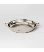 Threshold™ Coastal 14&quot; Stainless Steel Round Serving Tray with Handle - €17,25 EUR