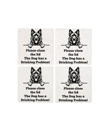 DUTCH SHEPHERD TOILET DRINKING PROBLEM Coasters - $35.00