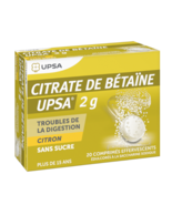 Betaine Citrate 2g-UPSA-Pack of 20 Effervescent Tabs (Sugar free-Lemon F... - £15.72 GBP