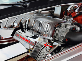 Challenger/Charger/Magnum/300 SRT 8 Fuel Rail Covers Polished/Perforated &quot;HEMI&quot; - £323.55 GBP