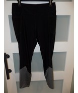 VOGO Athletica Black W/Dots Active Pants Size L Women&#39;s EUC - £22.86 GBP