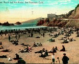 Cliff Maison Scellé Rocks Et Plage San Francisco Ca California 1924 DB P... - £5.74 GBP