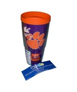 Clemson SC Tigers 24oz Tervis Tumbler with Lid New Coffee Mug Tea Cup Co... - $17.65