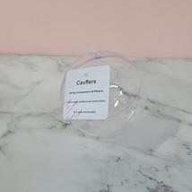 Cavffers Party ornaments of plastic Transparent refillable plastic ornam... - $14.55