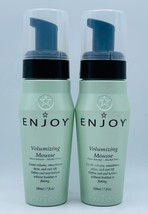 2 x Enjoy Volumizing Mousse Non-Aerosol Alcohol Free 7 oz Each Free Shipping - $47.99