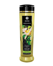 Shunga Organic Kissable Massage Oil - 8 oz Exotic Green Tea - £21.50 GBP