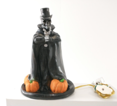 Vintage Paper Magic Group Grim Reaper Skeleton Lighted Halloween Blow Mold Rare! - £63.80 GBP