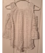 Girls Long Sleeve Top Size XL 16 Knit Works White - $6.83 CAD
